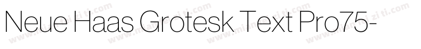 Neue Haas Grotesk Text Pro75字体转换